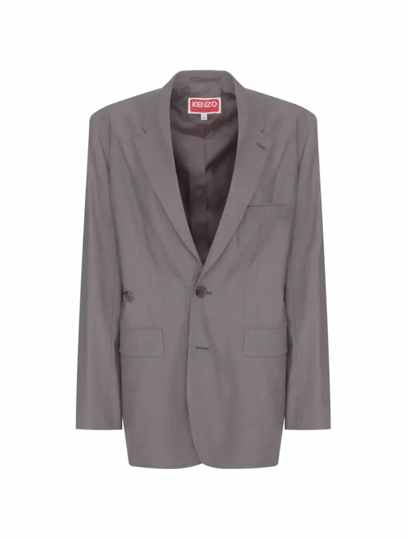 

Шерстяной жакет-кимоно Kenzo, серый