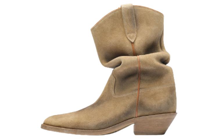 Женские сапоги Tabi Ruched Western Maison Margiela, Umber