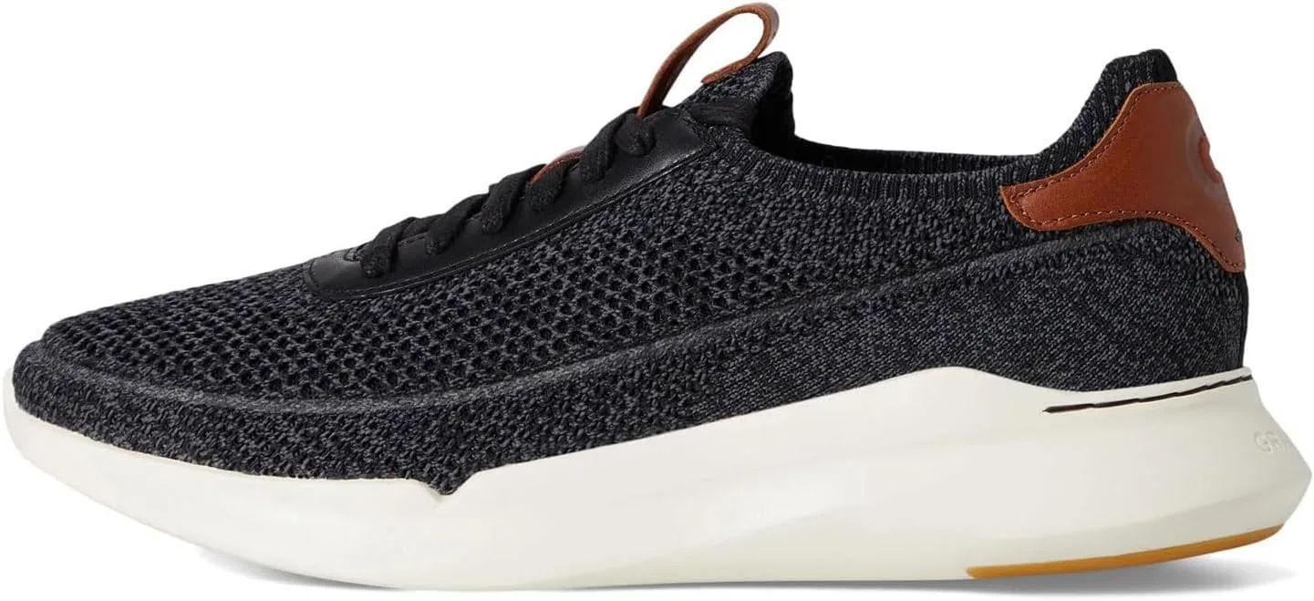Мужские кроссовки Cole Haan - Grand Crosscourt Stitchlite RunoxSneaker, Black British Tan Ivory — фото 4