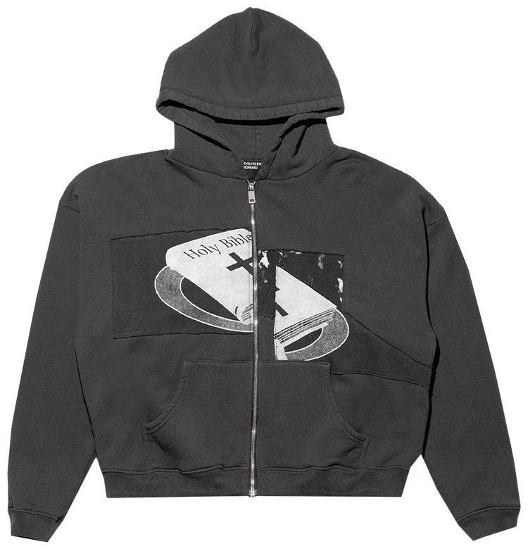 

Худи Enfants Riches Déprimés Holy Bible Assemblage Baggy Zip Hoodie 'Black', черный