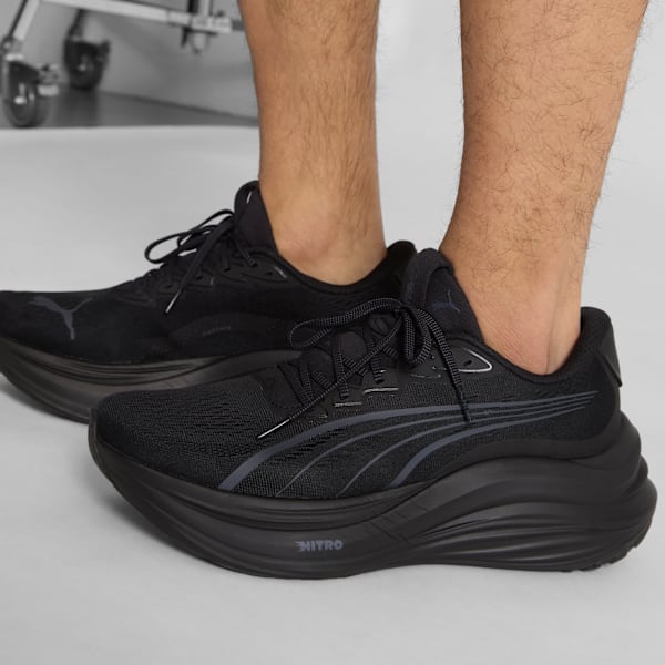 Мужские кроссовки для бега по шоссе Magmax Nitro Puma, черный — фото 2