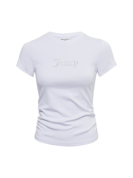 

Футболка со сборками в горошек Juicy By Juicy Couture, белый