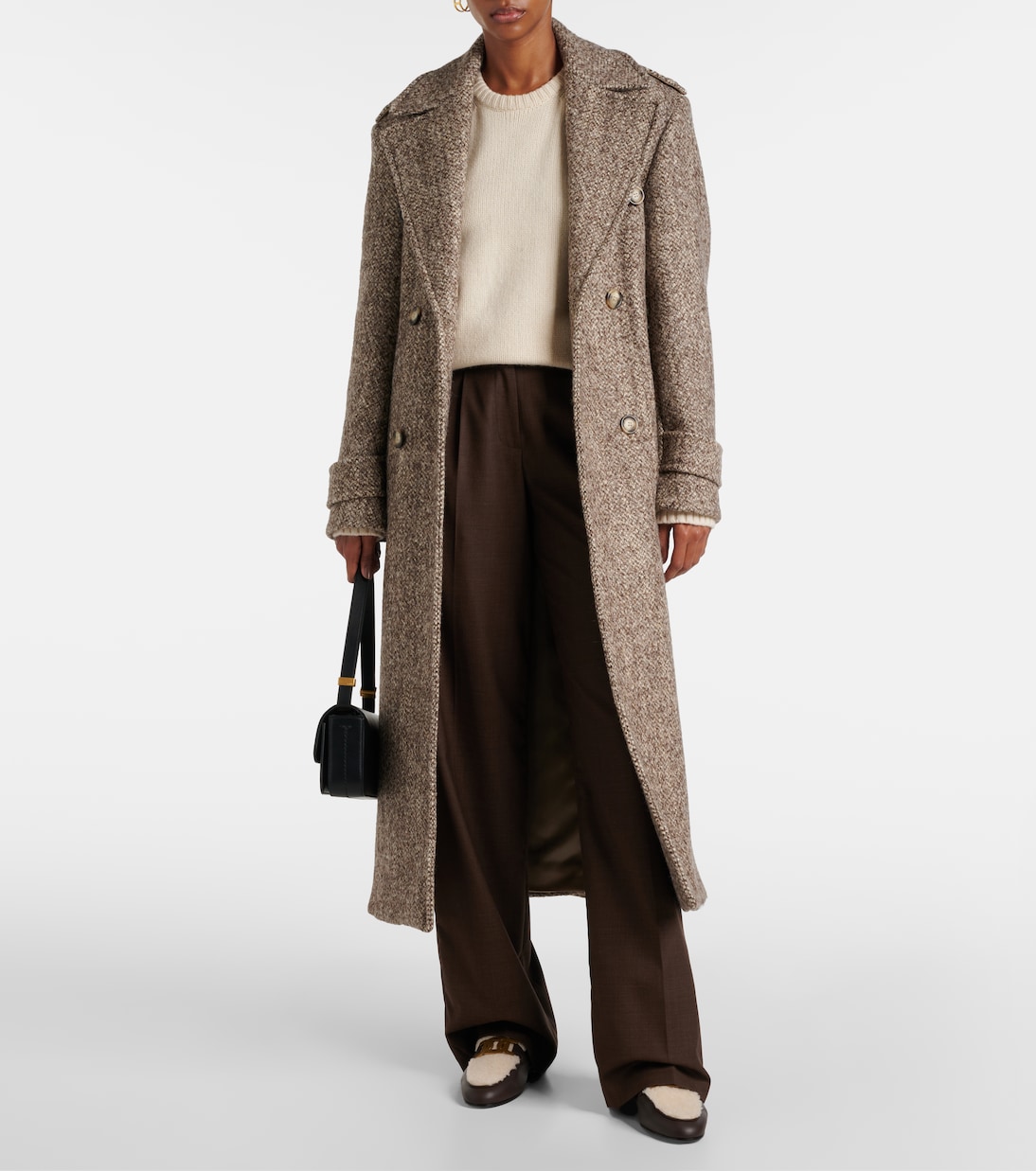 Мюли Catena из овчины и кожи Tod's, Marrone Africa + Avorio — фото 3