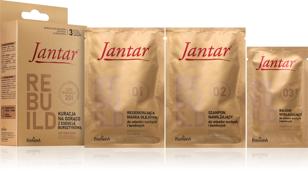 

Интенсивная маска для волос Jantar с горячим воздействием Farmona, 3 шт