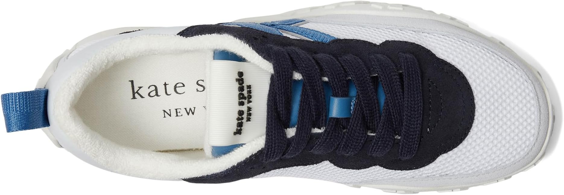Кроссовки Kate Spade New York K As In Kate Lace Up Sneakers, цвет True White/Captain Navy Multi — фото 2