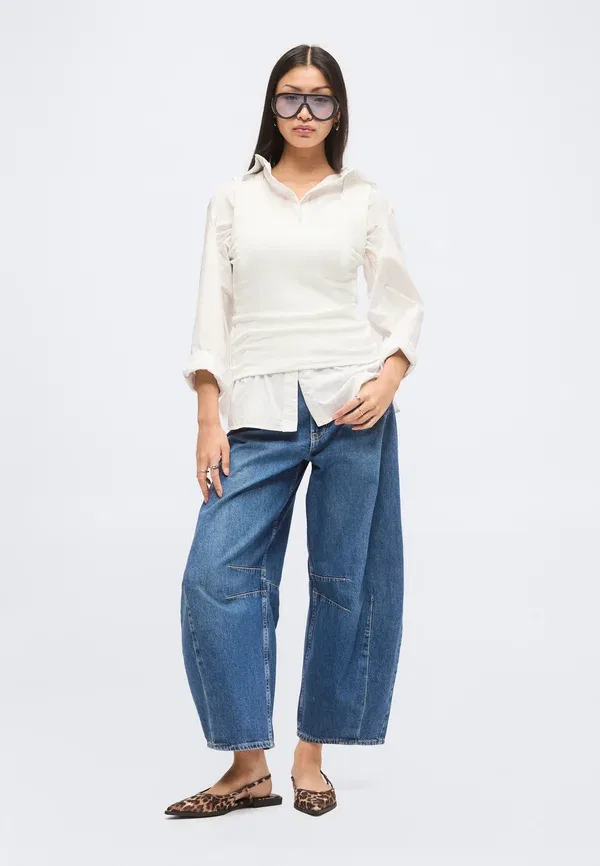 Джинсы мешковатые Fast horseshoe baggy jeans Gap, темный индиго — фото 2