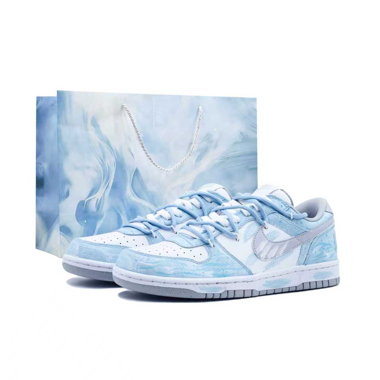 

Nike Big Blue Creek Reflecting Moon Cushioning, Wear Resistant низкие кроссовки для скейтбординга мужские Light Blue