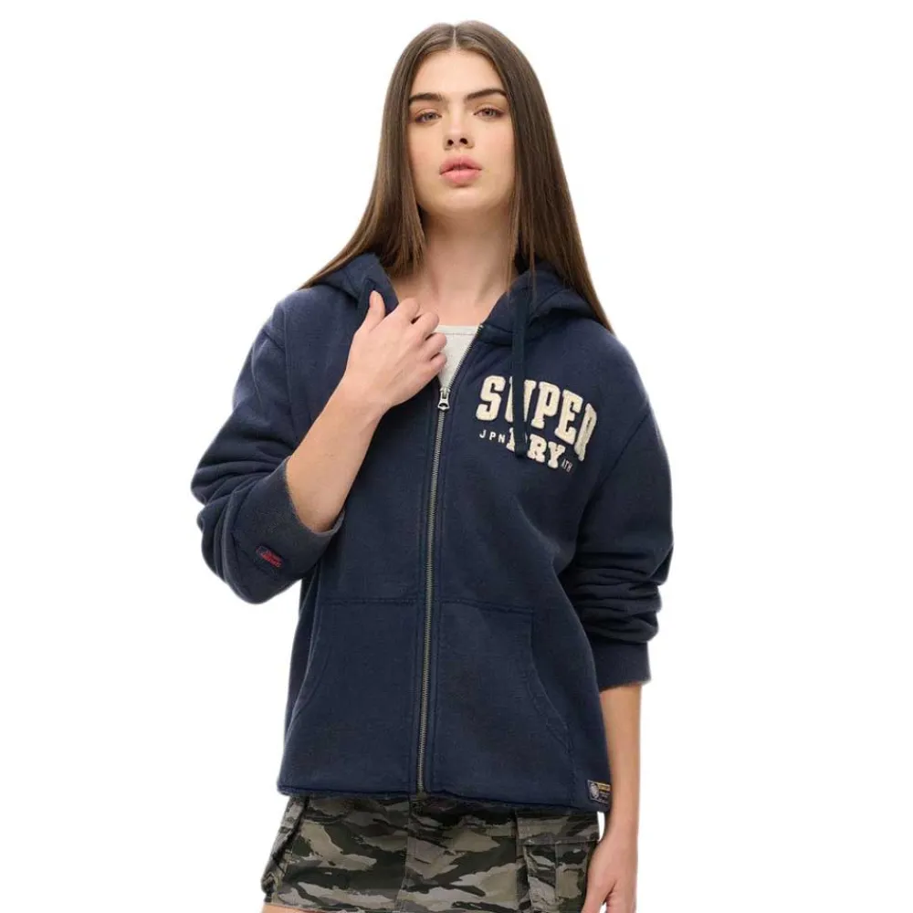 

Толстовка Superdry Vintage Athletic full zip, синий