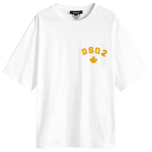 

Футболка Dsq2 с кленовым узором Dsquared2, белый