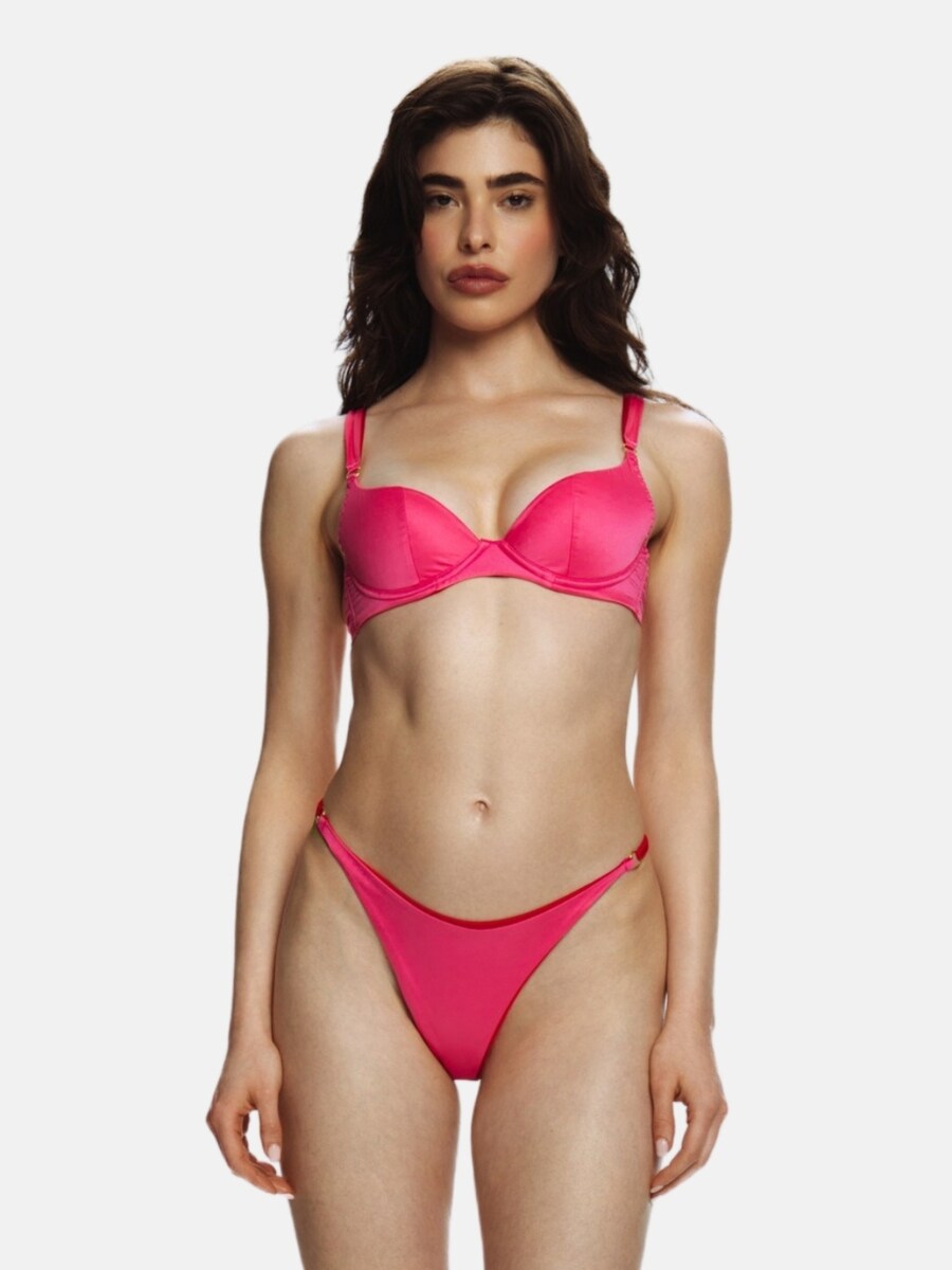 

Верх бикини-балконет EKCENTRIK French Kiss, неоново-розовый