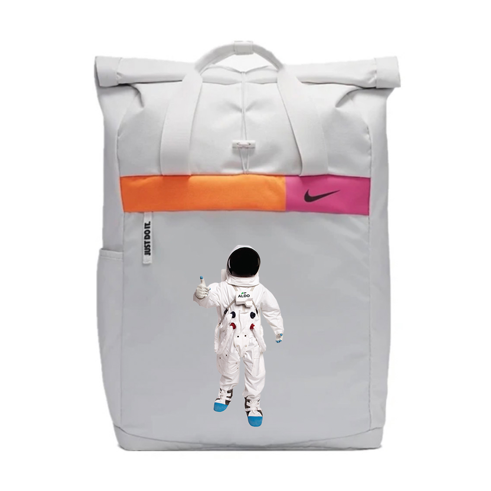 

Nike Тканевый рюкзак маленький динозавр унисекс светло-серебристый серый, Astronaut