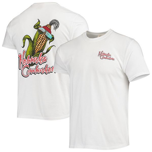 

Мужская белая футболка nebraska huskers mascot bandana Unbranded