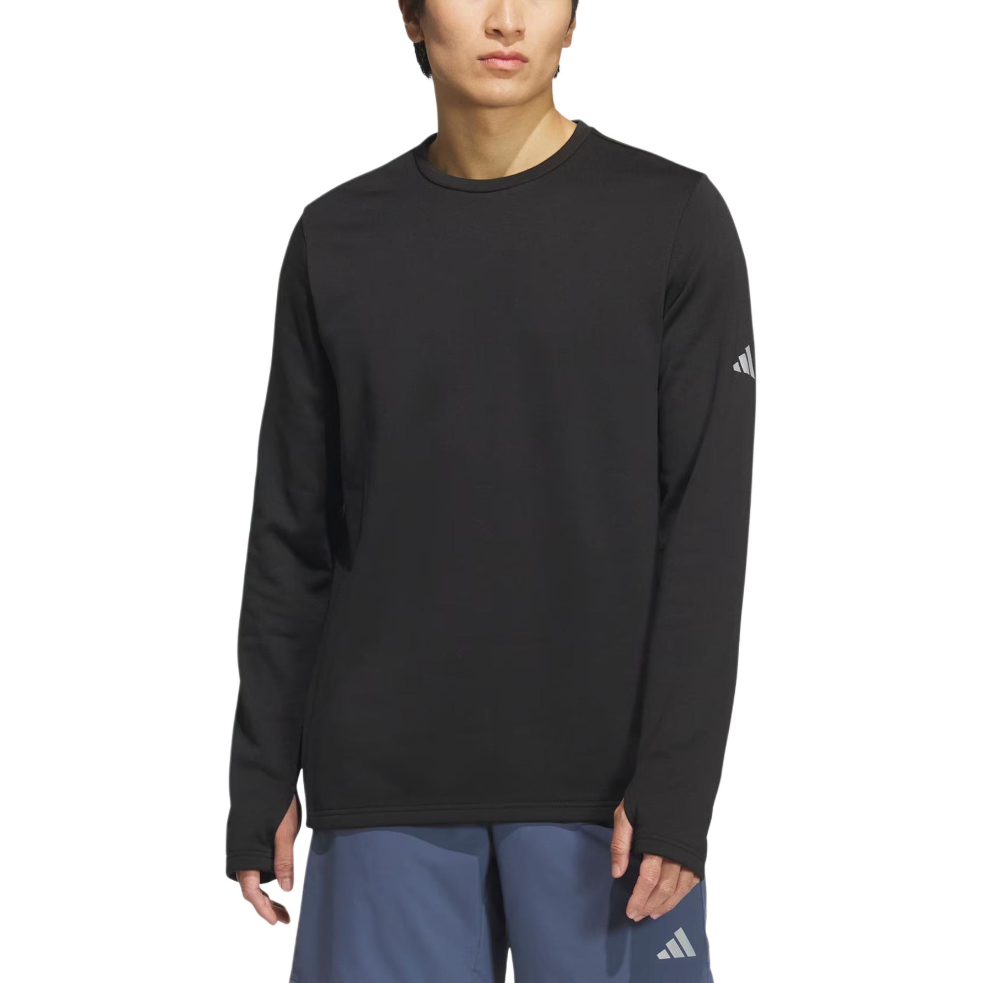 Adidas Футболка для бега Unisex Black/Dark Silver Gray — фото 4