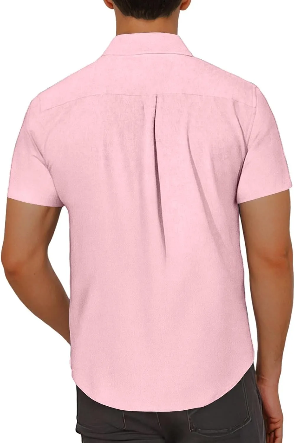 Мужская рубашка с коротким рукавом Casual Button Down Wrinkle Free — фото 2