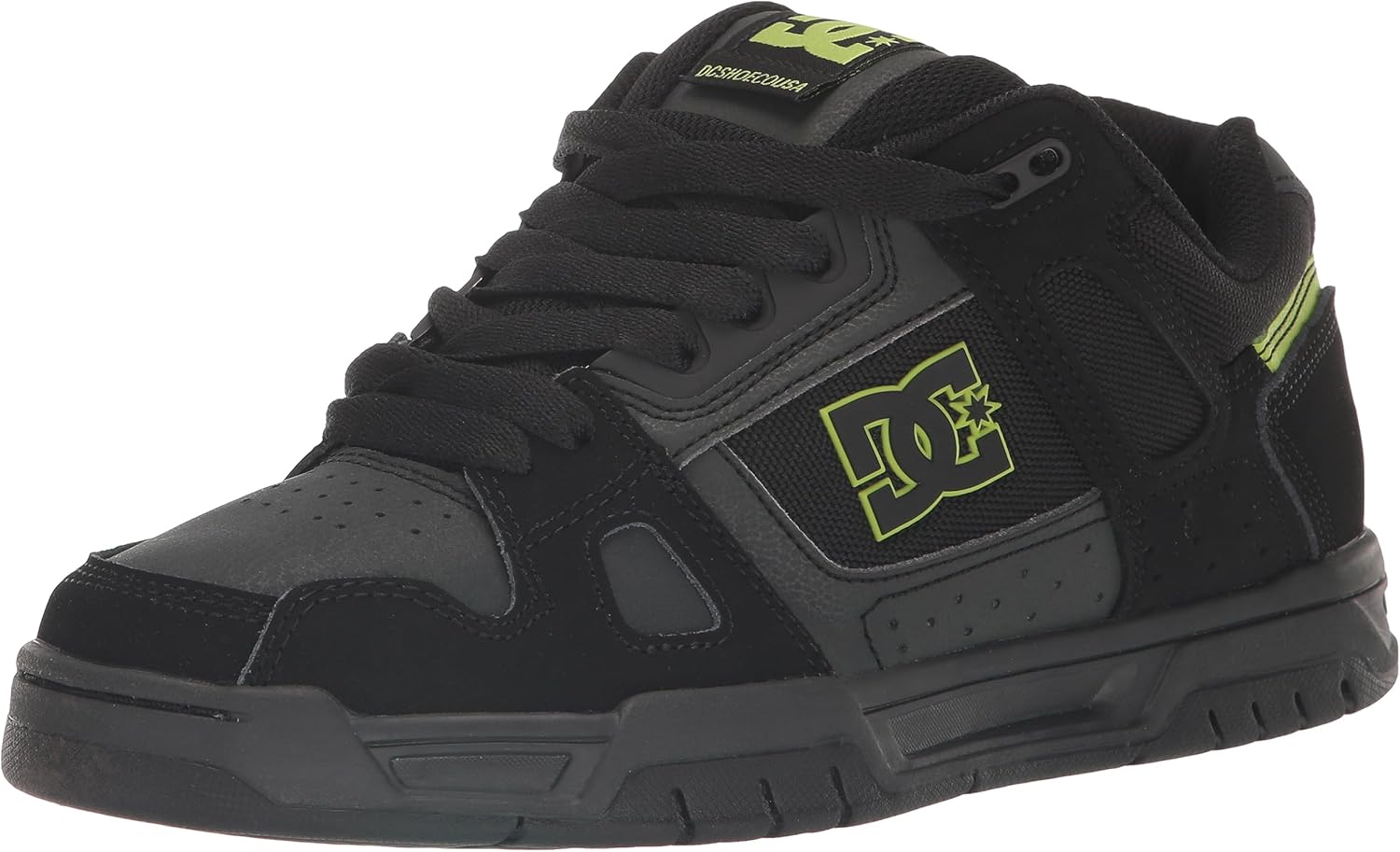 

Мужские кеды DC Stag низкие для скейта Dc Shoes, черный/зеленый