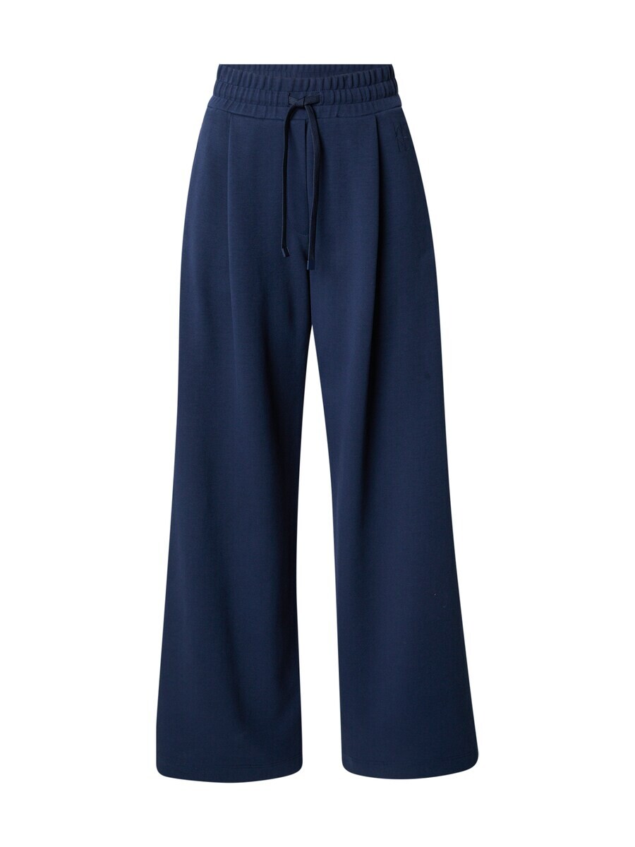 

Брюки со складками спереди Weekend Max Mara Wide leg Pleat-Front Pants MARSALA, морской синий