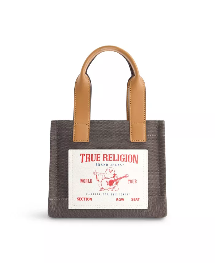 

Мини-сумка тоут True Religion, серый