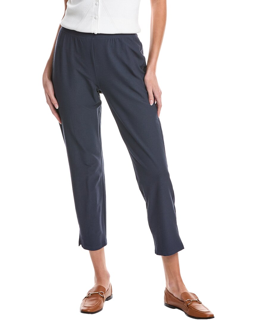 

EILEEN FISHER Брюки с высокой талией укороченные облегающие, синий