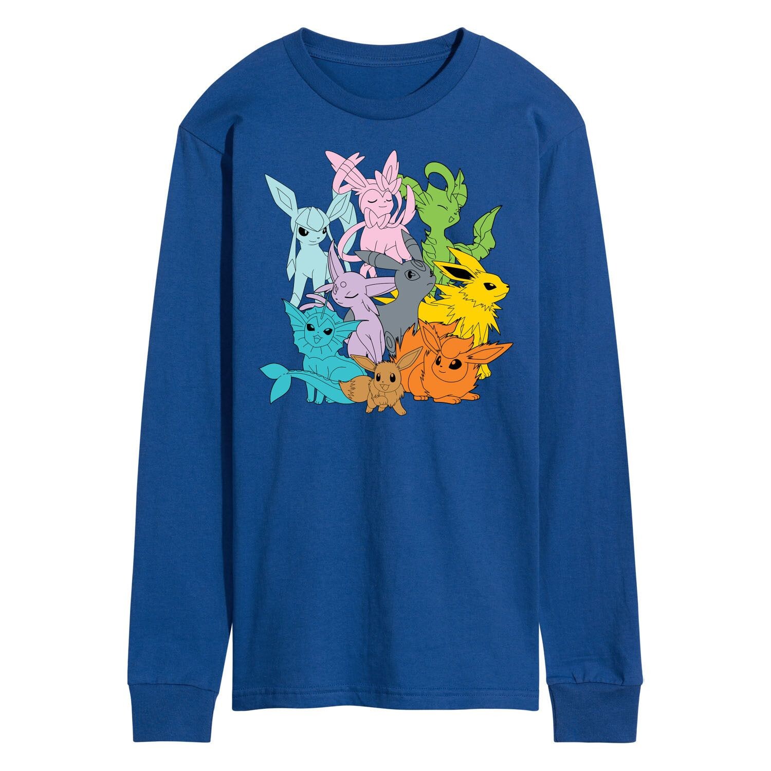 

Мужская футболка с длинными рукавами и рисунком Pokemon Eevolutions