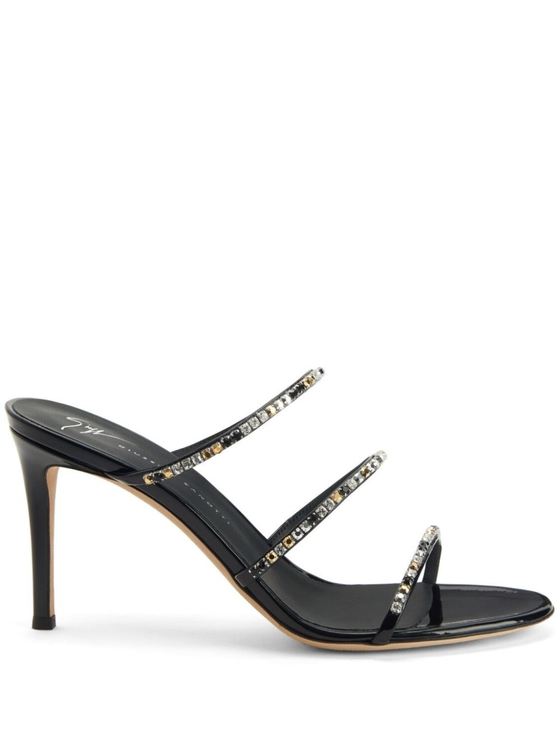 

Giuseppe Zanotti декорированные босоножки Dark Colorful 85, черный