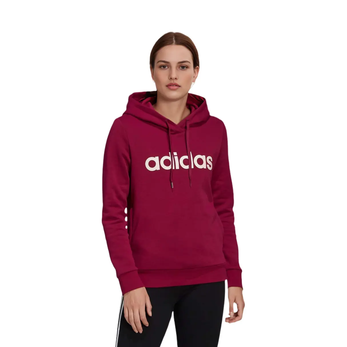 Толстовка женская красная Adidas — фото 3