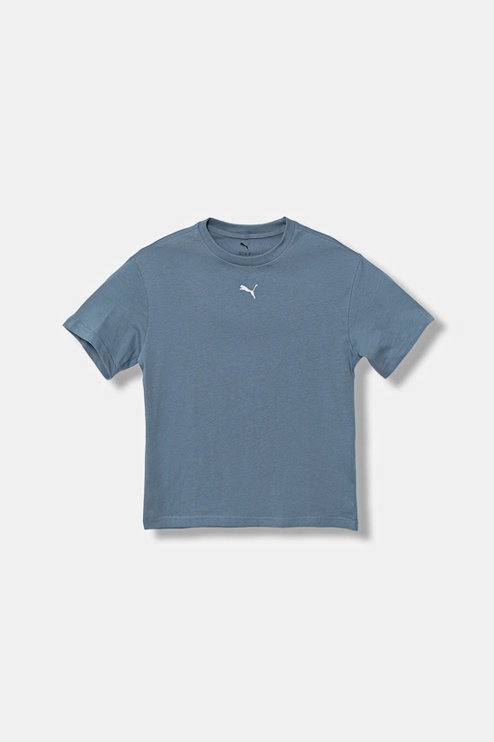 

Детская хлопковая футболка ESS Boxy Tee G Puma, синий