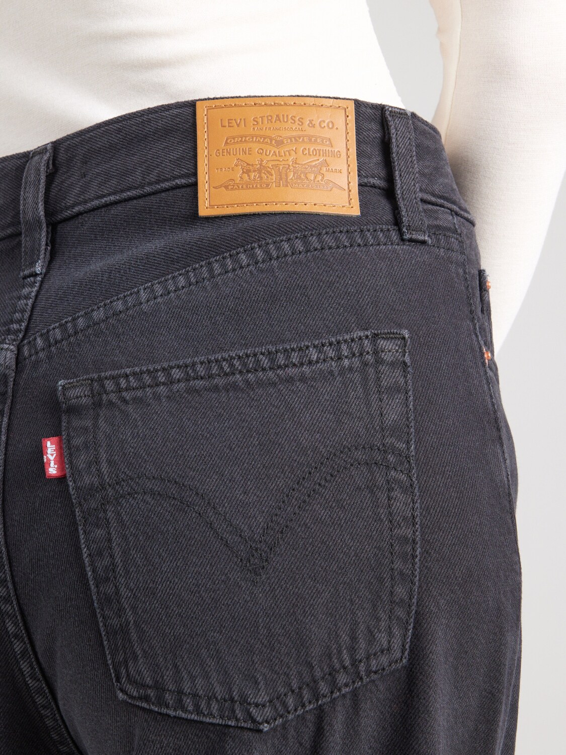 LEVI'S  Джинсы с широкими штанинами 'Ribcage Wide Leg Jeans' в черном дениме — фото 2