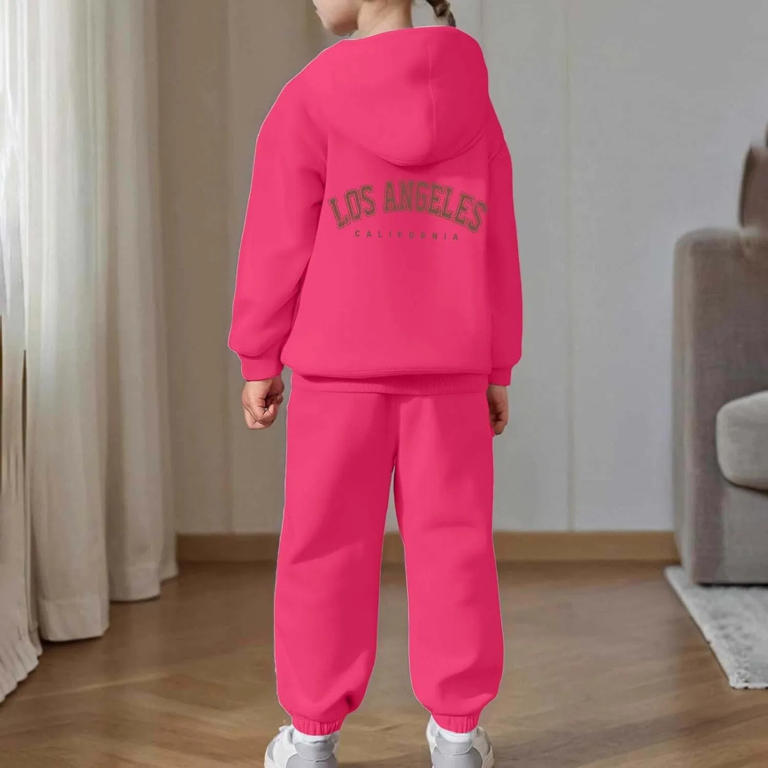 Детский спортивный костюм с принтом Brooklyn, Generic, Z 01 Hot Pink — фото 3