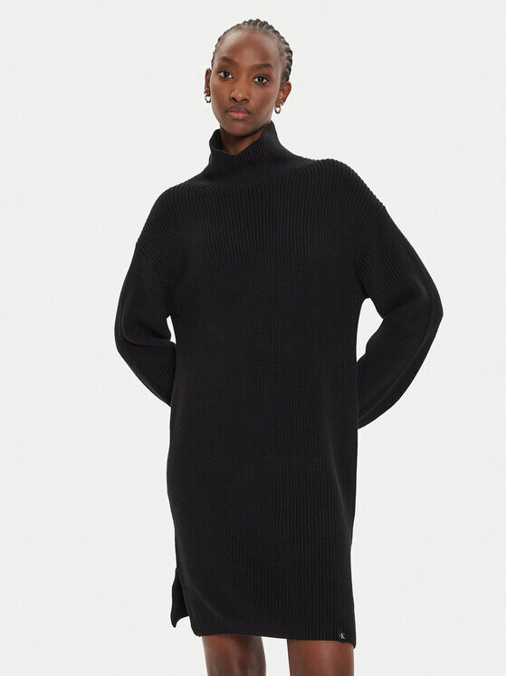 

Платье-Свитер свободного кроя Calvin Klein, черный