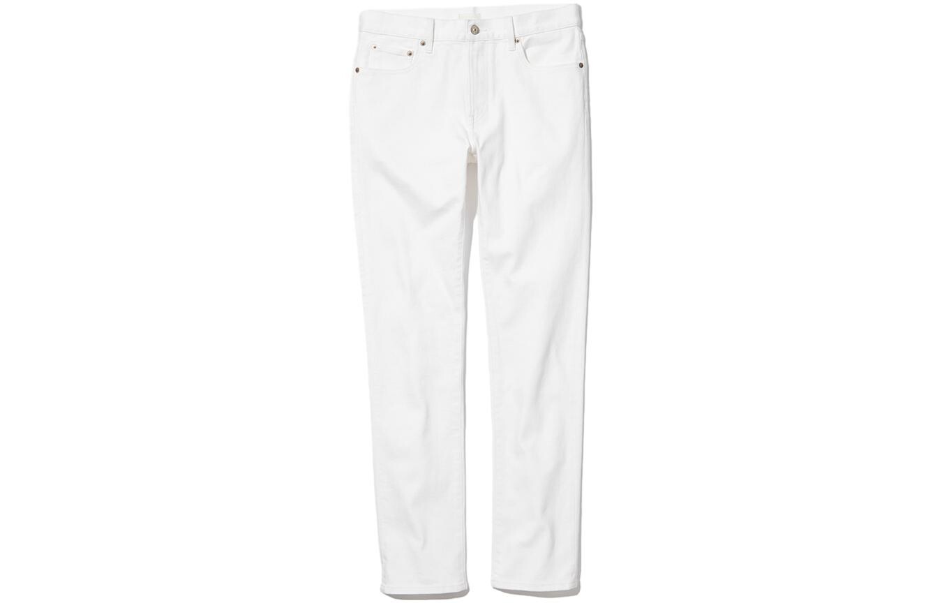 

Джинсы унисекс молочно-белые Uniqlo, слоновая кость