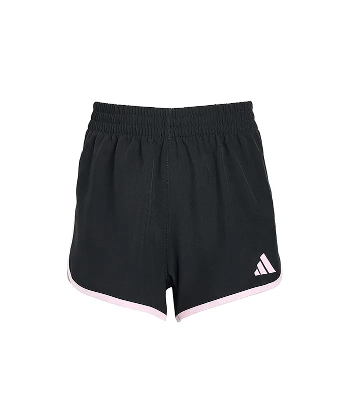 Шорты спортивные Woven Pacer Shorts with Binding Adidas Kids, Black/Pink