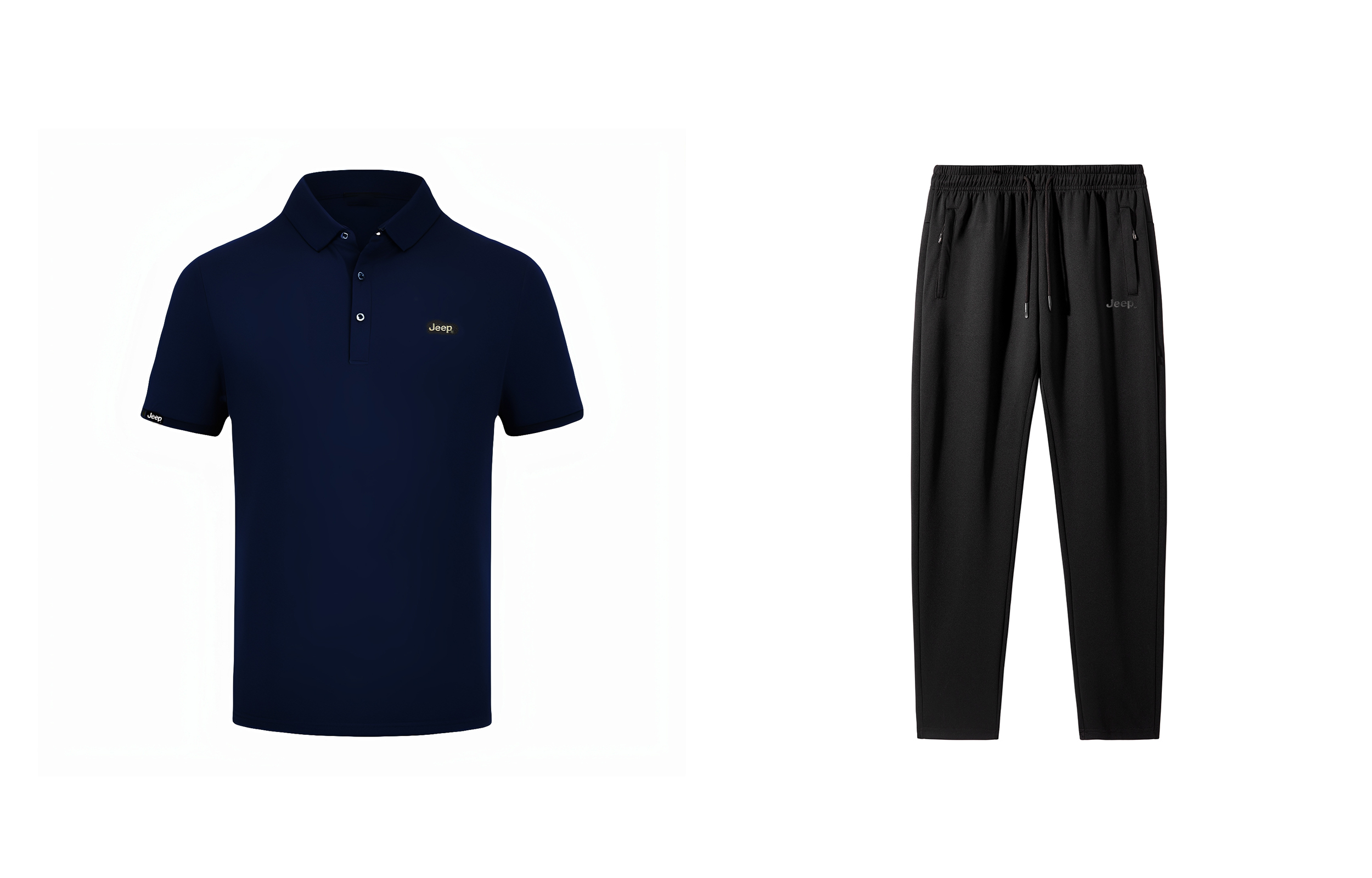 

Тонкая поло с воротником Casual Sportswear Unisex Jeep, черный+черный casual pants