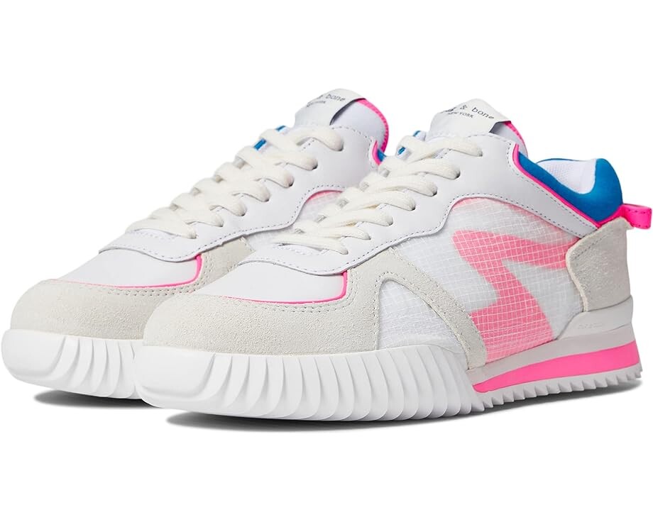

Кроссовки rag & bone Retro Runner 2.0, цвет White/Pink Multi