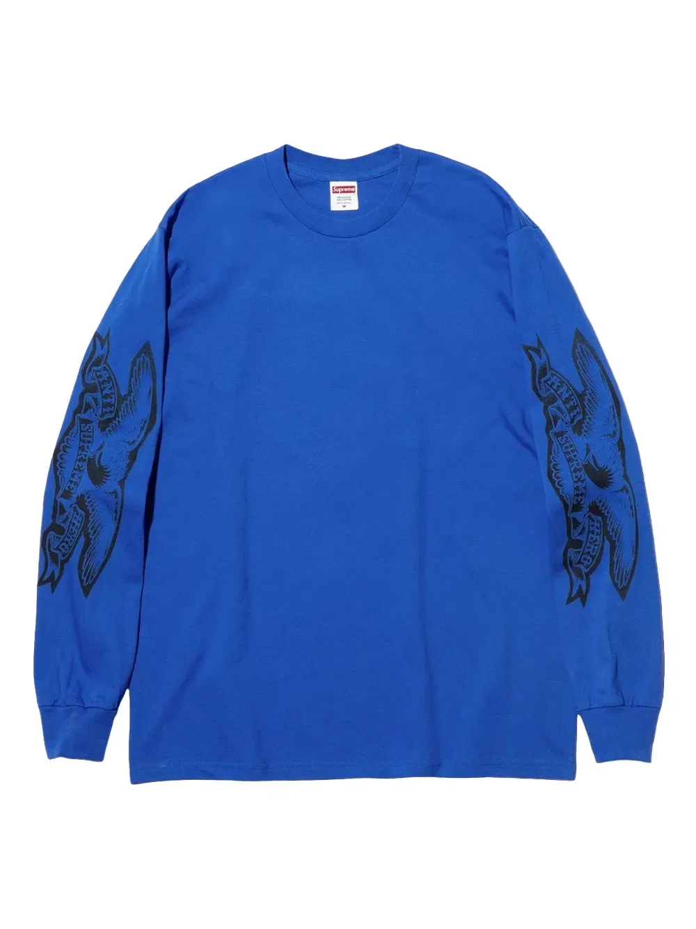 Футболка с длинными рукавами «Антигерой-орел» Supreme, синий