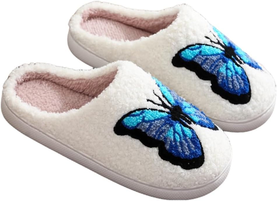 

Домашние тапочки для женщин и мужчин, ретро-стиль, мягкие, с эффектом памяти Wiretran, 2-butterfly