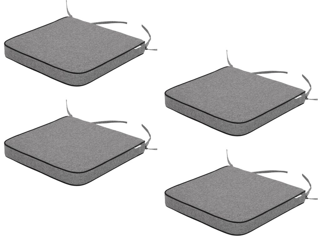 

4 х садовые подушки, подушки для садовых стульев, удобное сиденье, подушки для кресел, подушки для стульев, подушки для кресел, подушки для стульев, подушки для шезлонгов Stanis³aw Jurga, черный
