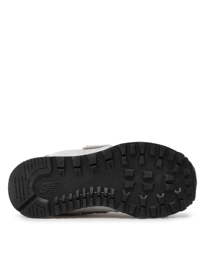 Детские кроссовки New Balance 574 Core Hook & Loop, серый/розовый — фото 4
