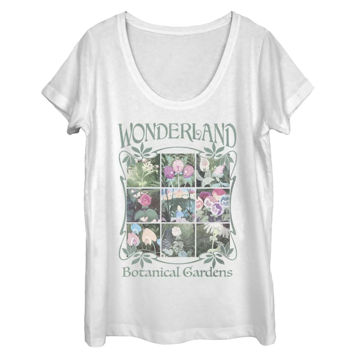 

Футболка с рисунком «Алиса в стране чудес» для детей Disney's Visit Wonderland Botanical Gardens Disney