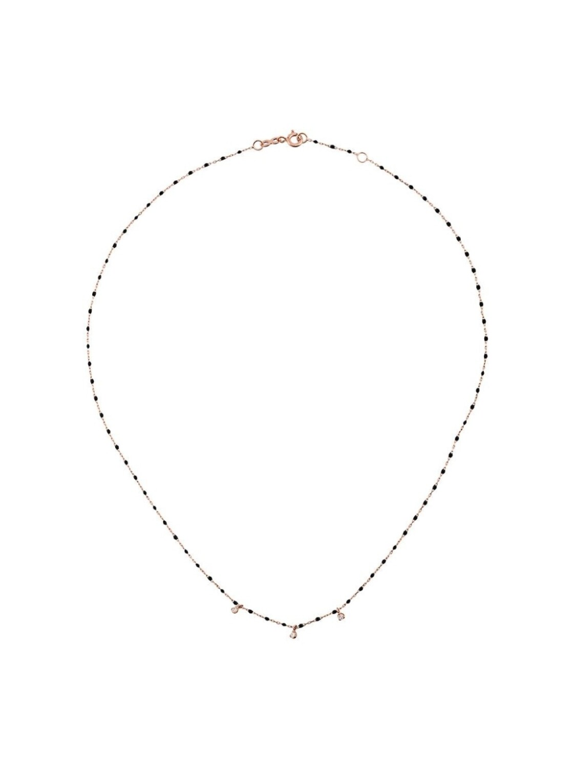 

Колье Gigi из розового золота с бриллиантами Gigi Clozeau, черный