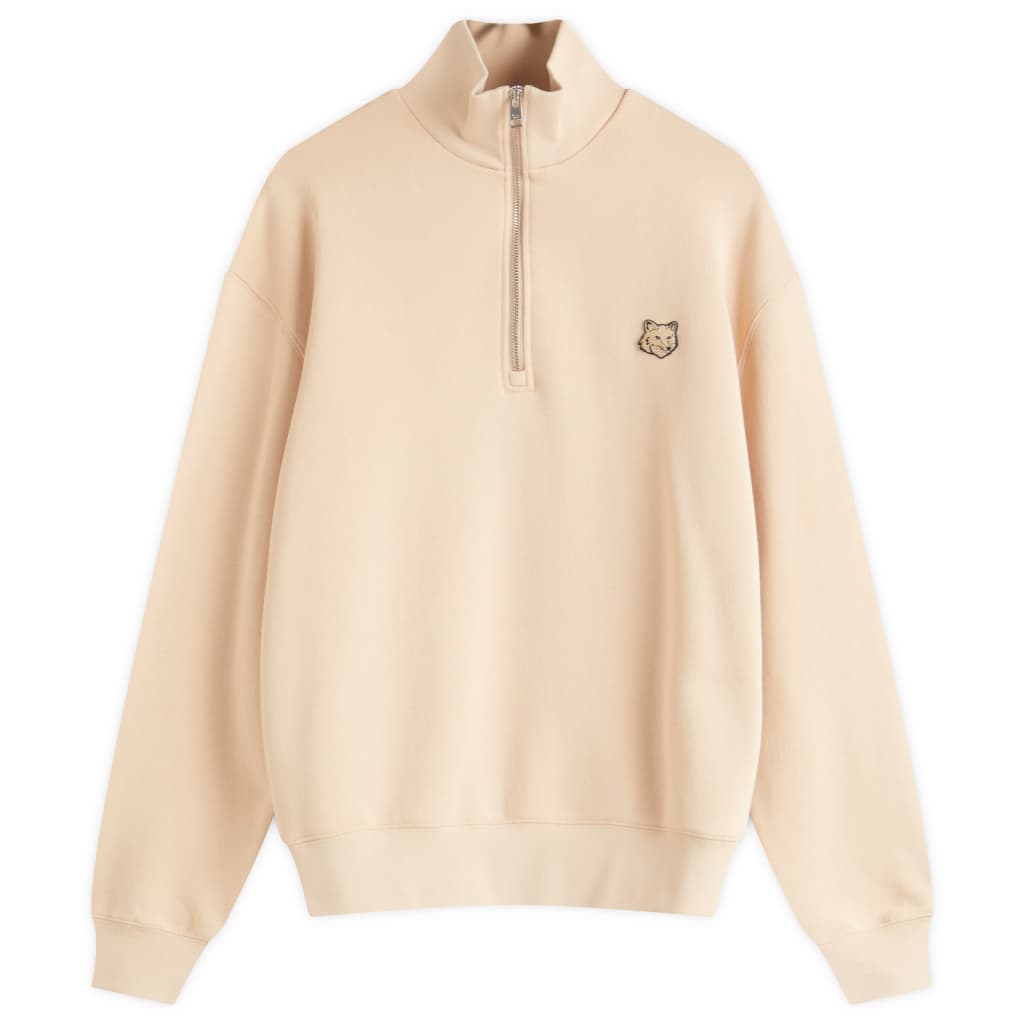 

Майкитсунэ худи на молнии с логотипом лисы Maison Kitsuné, цвет smoke