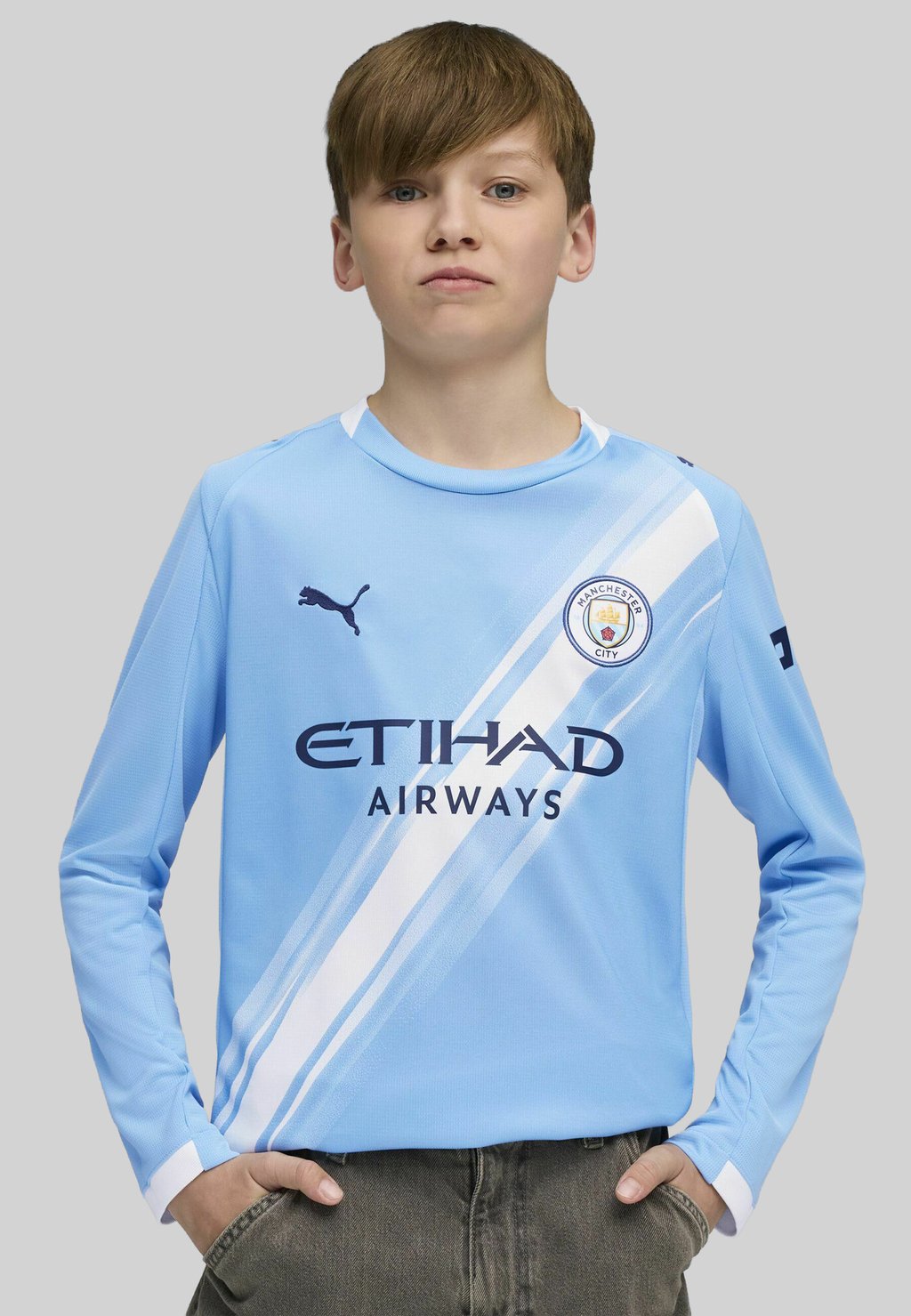 

Спортивная футболка MANCHESTER CITY 25/26 LANGARM Puma, синий