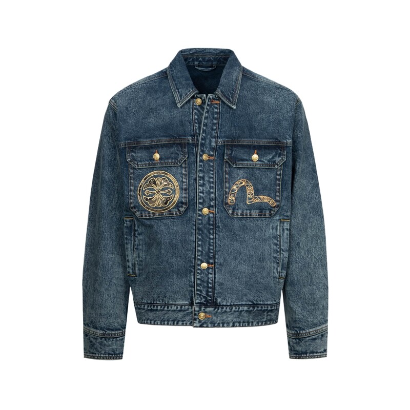 

Куртка мужская джинсовая синяя Evisu, синий