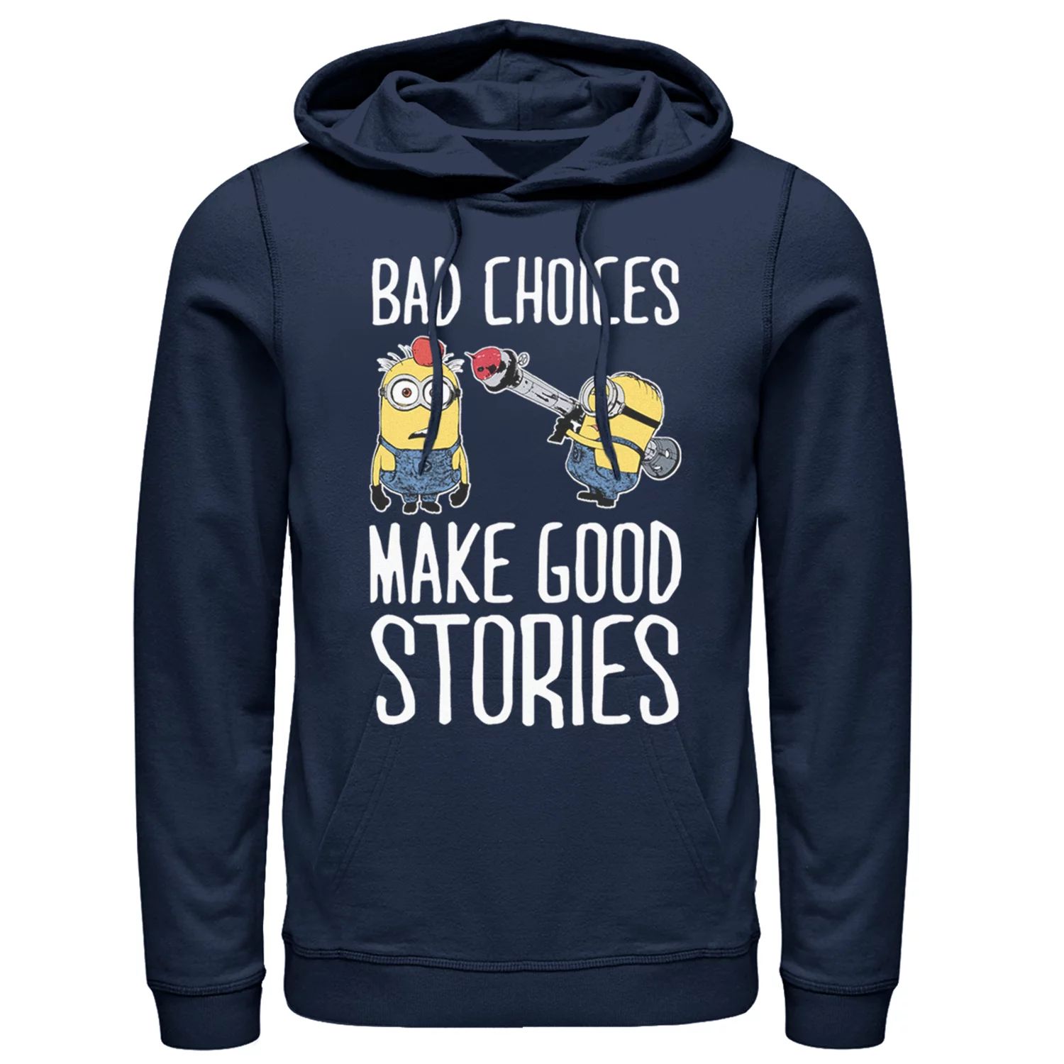 

Мужской пуловер с капюшоном Despicable Me Bad Choices Make Good Stories Licensed Character