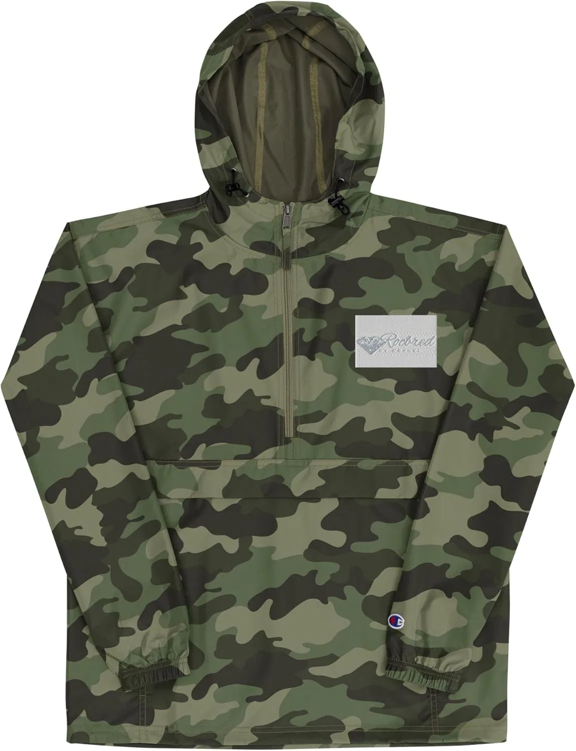 Куртка утепленная Champion, ветрозащитная, дождевая, цвет Olive Green Camo — фото 2