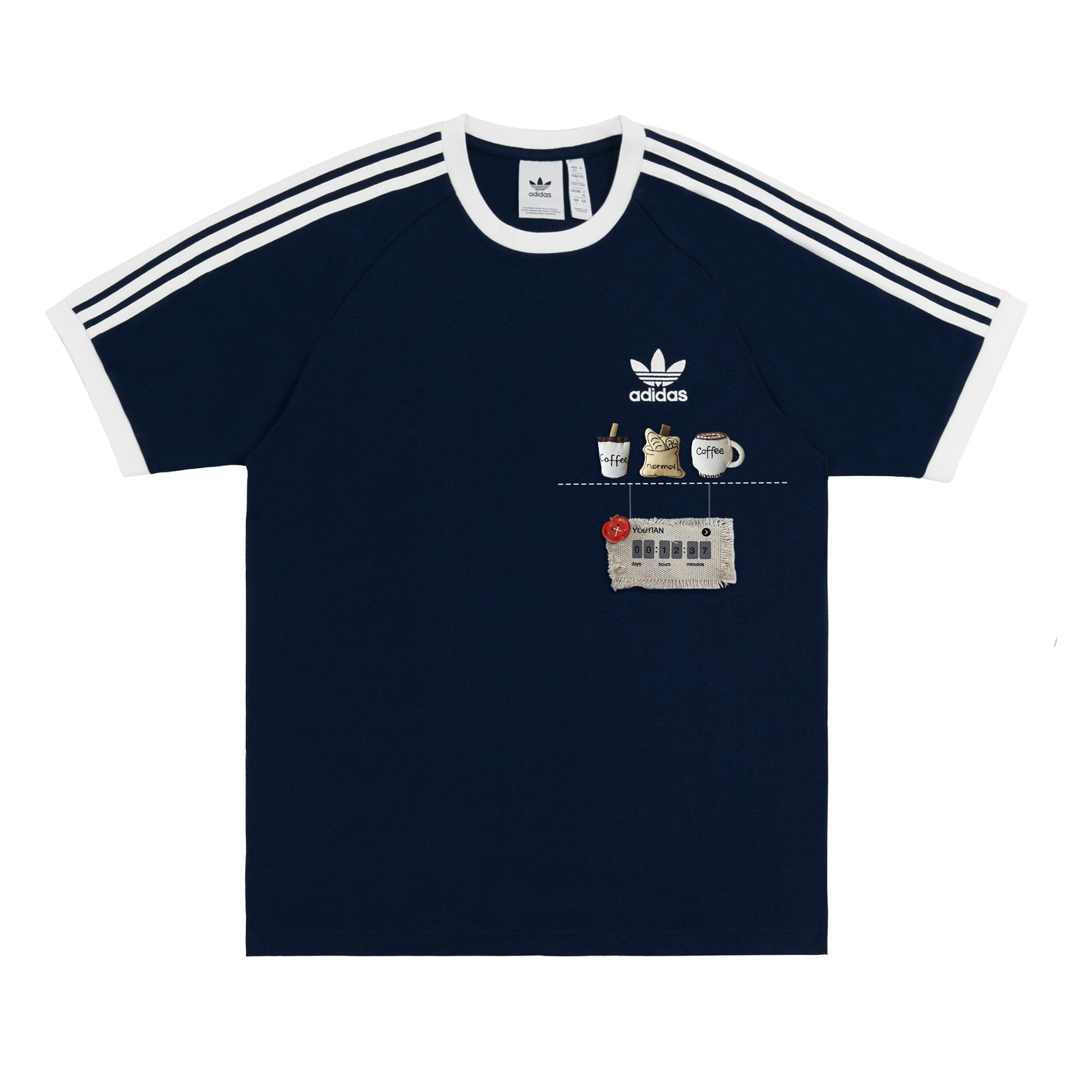 

Футболка унисекс Adidas Originals, темно-синий