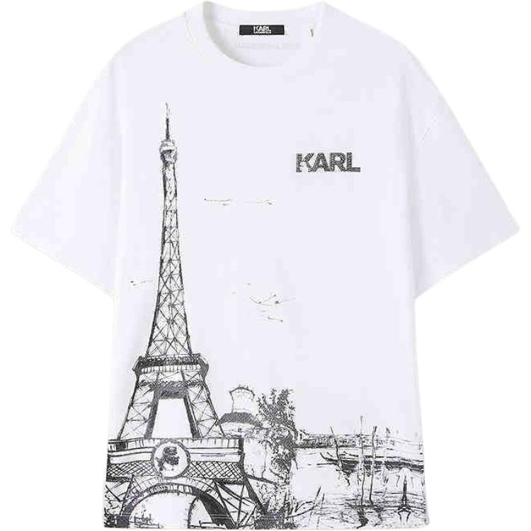 

KARL LAGERFELD / Karl Lagerfeld Jeans Футболка KARL LAGERFELD SS25 мужская белая