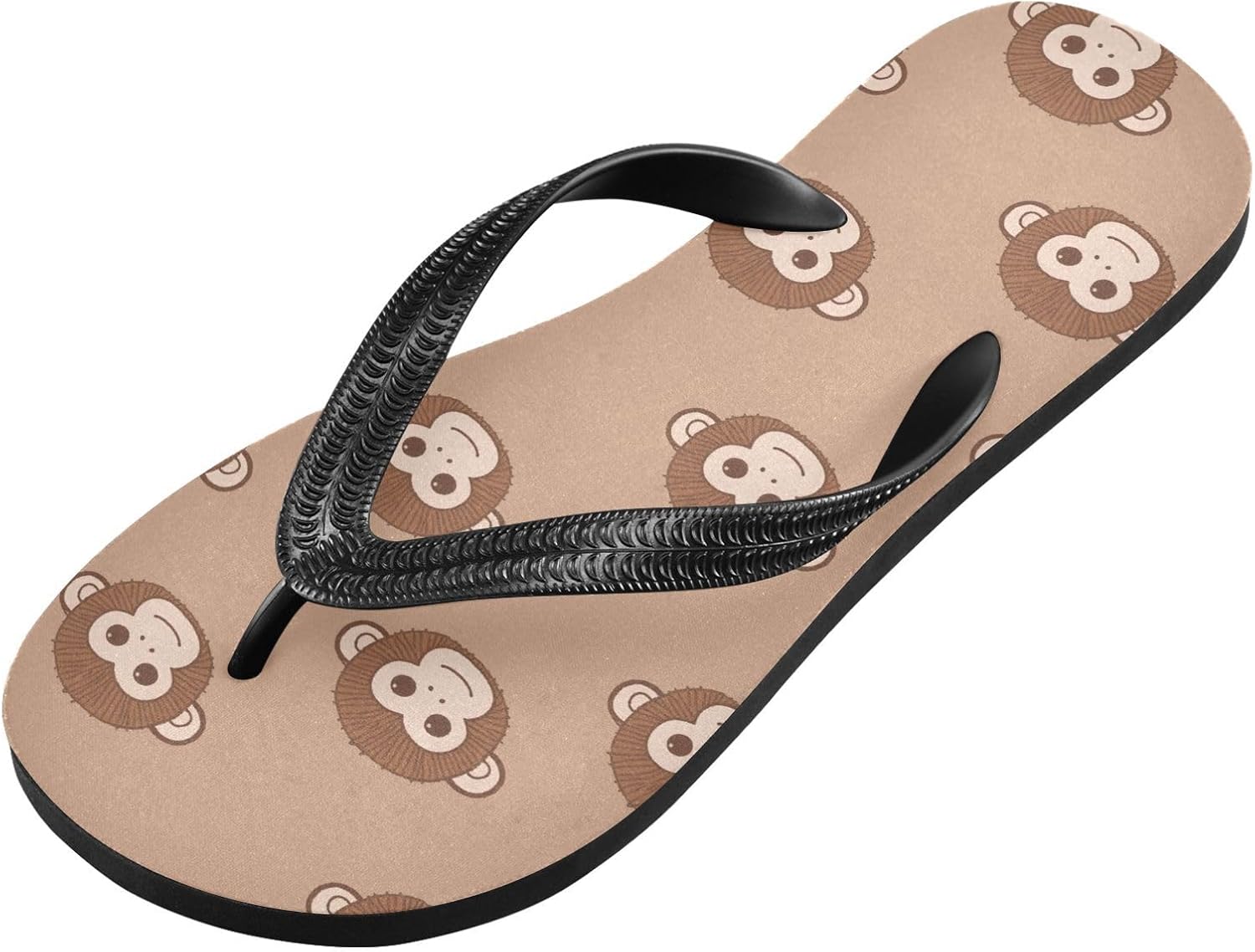 

Женские пляжные шлепанцы UMIRIKO летние повседневные милые с обезьянкой коричневого цвета, быстро сохнущие, для мужчин A2301318