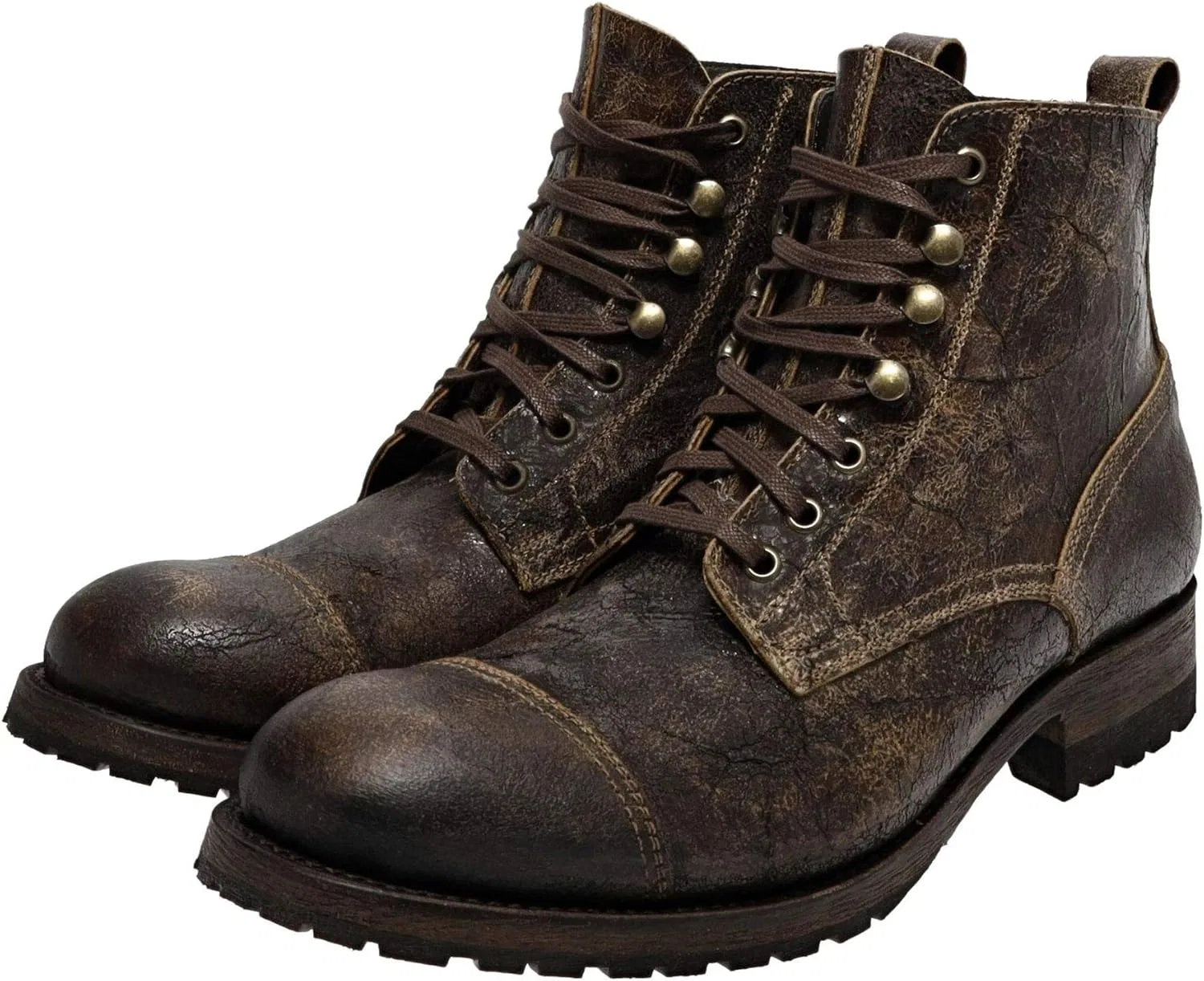 FB Fashion Boots Eagle Testa Мужские ботинки-чукка на шнуровке, кожаные, коричневые — фото 2
