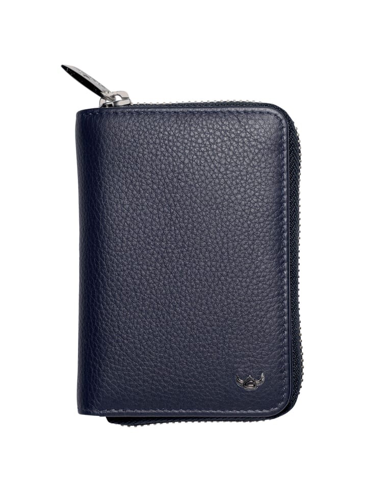

Кошелек Golden Head Capri RFID Schutz Leder 8 cm, синий