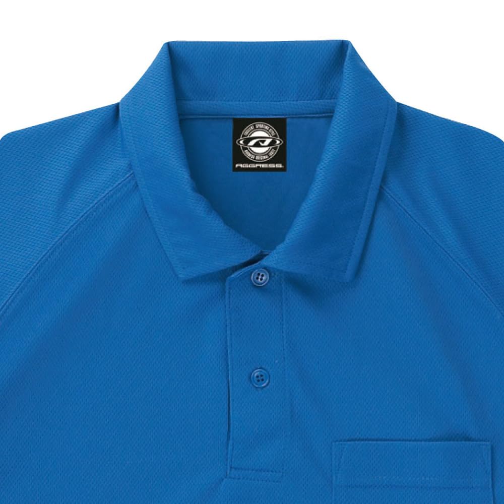 

Поло с длинными рукавами и рукавами реглан San-S SA10101, королевский синий, размер 3L, цвет «соты» Sun-S